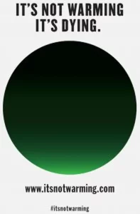 Milton Glaser global warming poster
